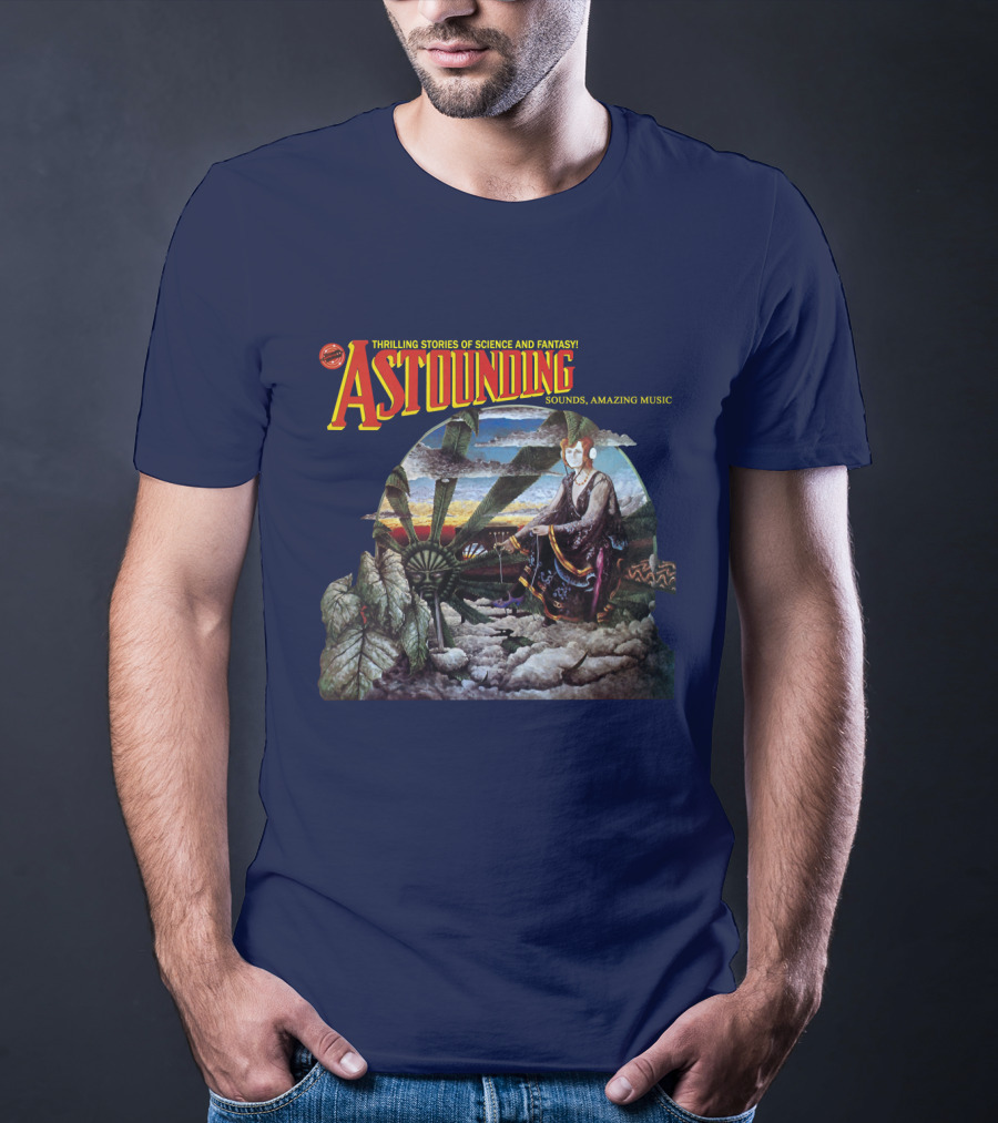Thrilling Stories Of Science And Fantasy Astounding Sounds Amazing Music T-Shirt