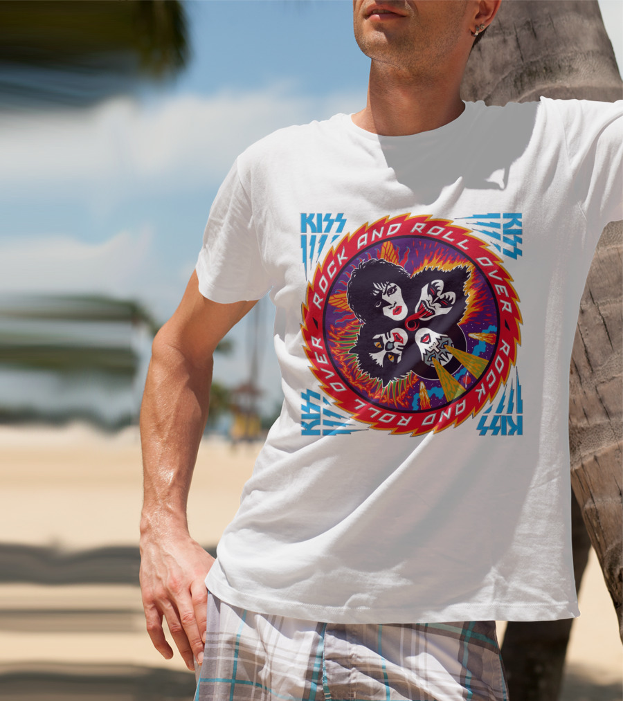 KISS Rock And Roll Over Vintage Album Cover T-Shirt