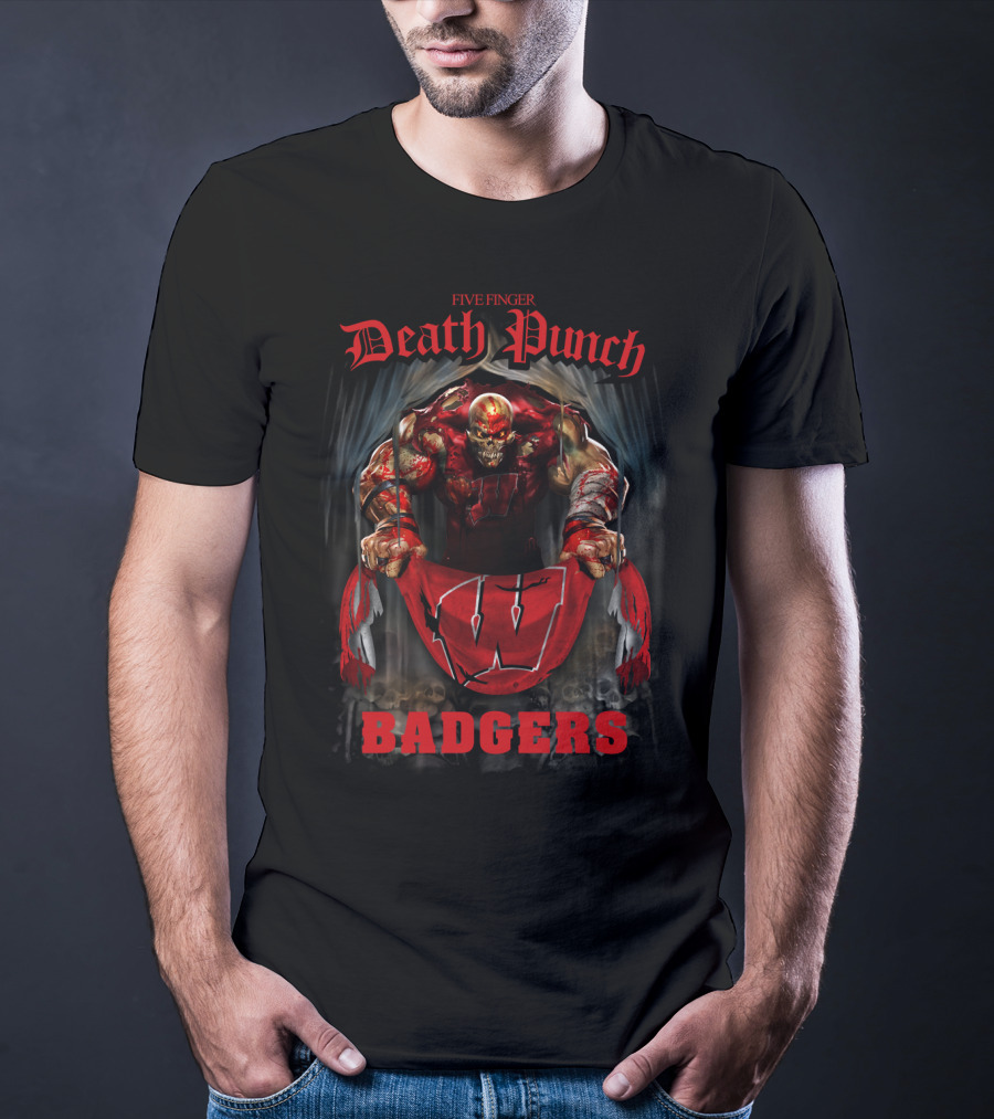 Five Finger Death Punch Wisconsin Badgers T-Shirt