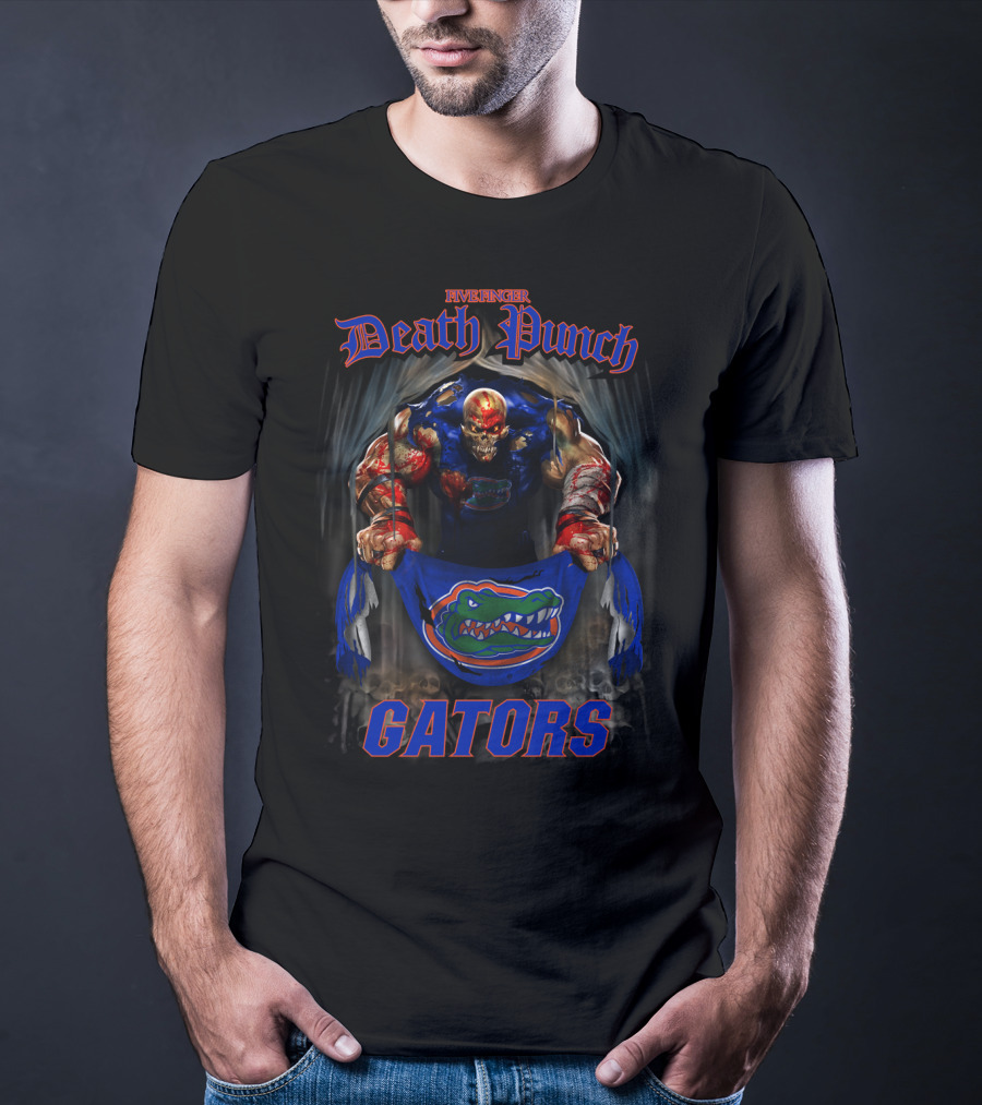 Five Finger Death Punch Gators Florida Gator Football Fan Art Collaboration T-Shirt