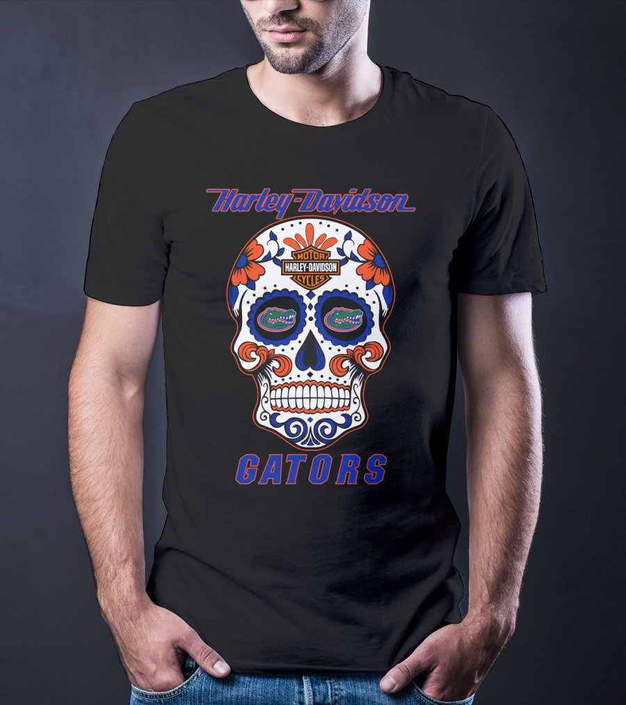 Harley Davidson Florida Gators Sugar Skull T-Shirt