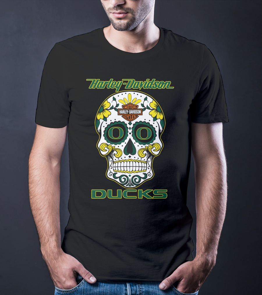 Harley Davidson Motor Cycles Ducks Oregon Hd0305 T-Shirt