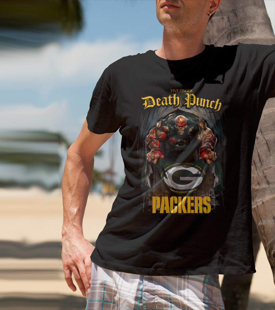 Five Finger Death Punch Packers Collaboration With Iconic Green Bay T-Shirt