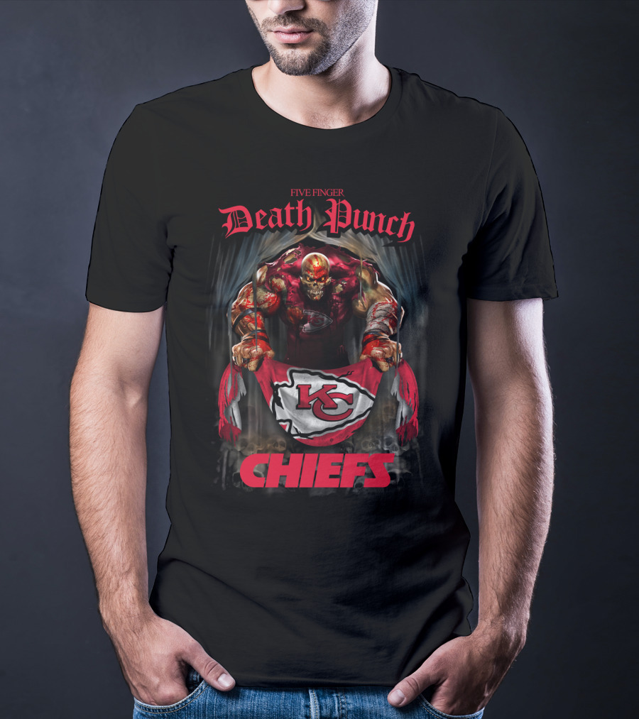 Five Finger Death Punch Chiefs Kansas City Kc T-Shirt