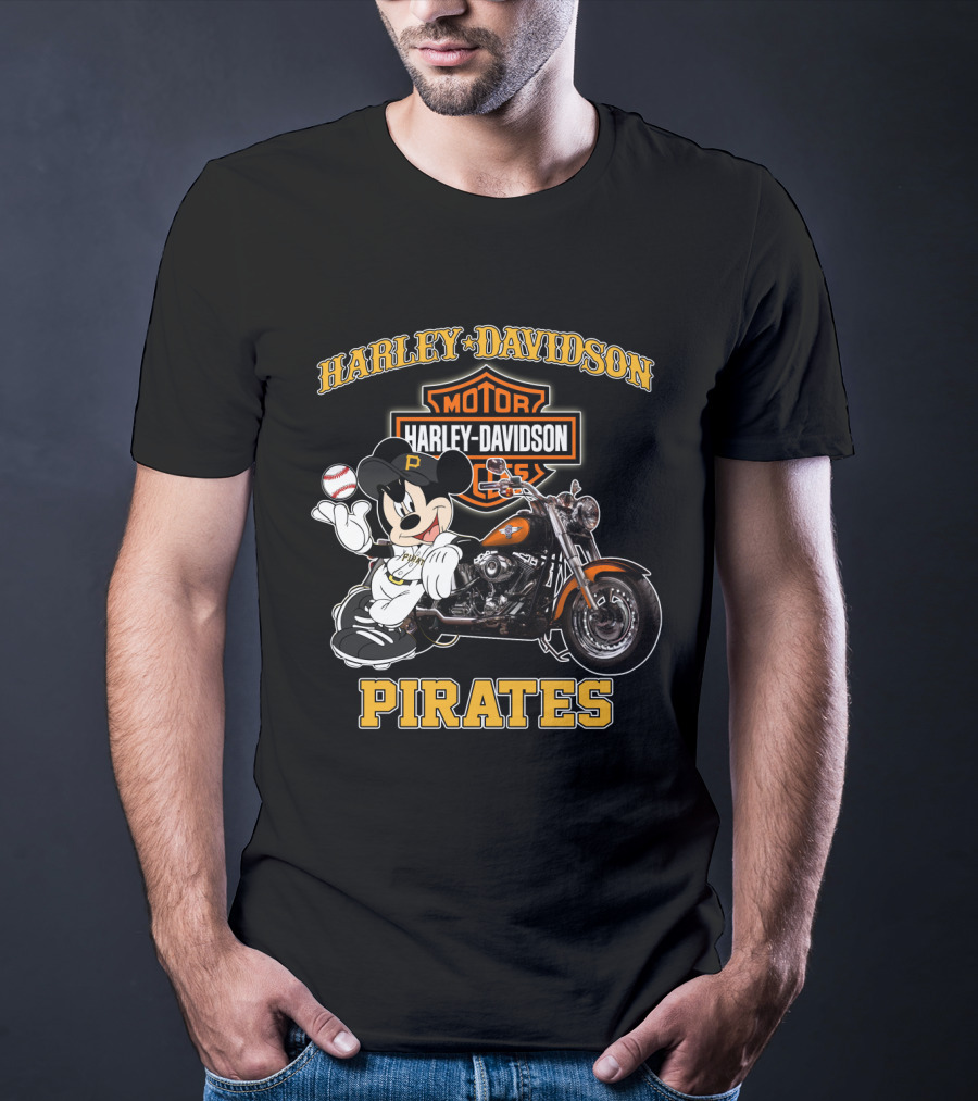 Harley Davidson Motor Cycles Pirates T-Shirt