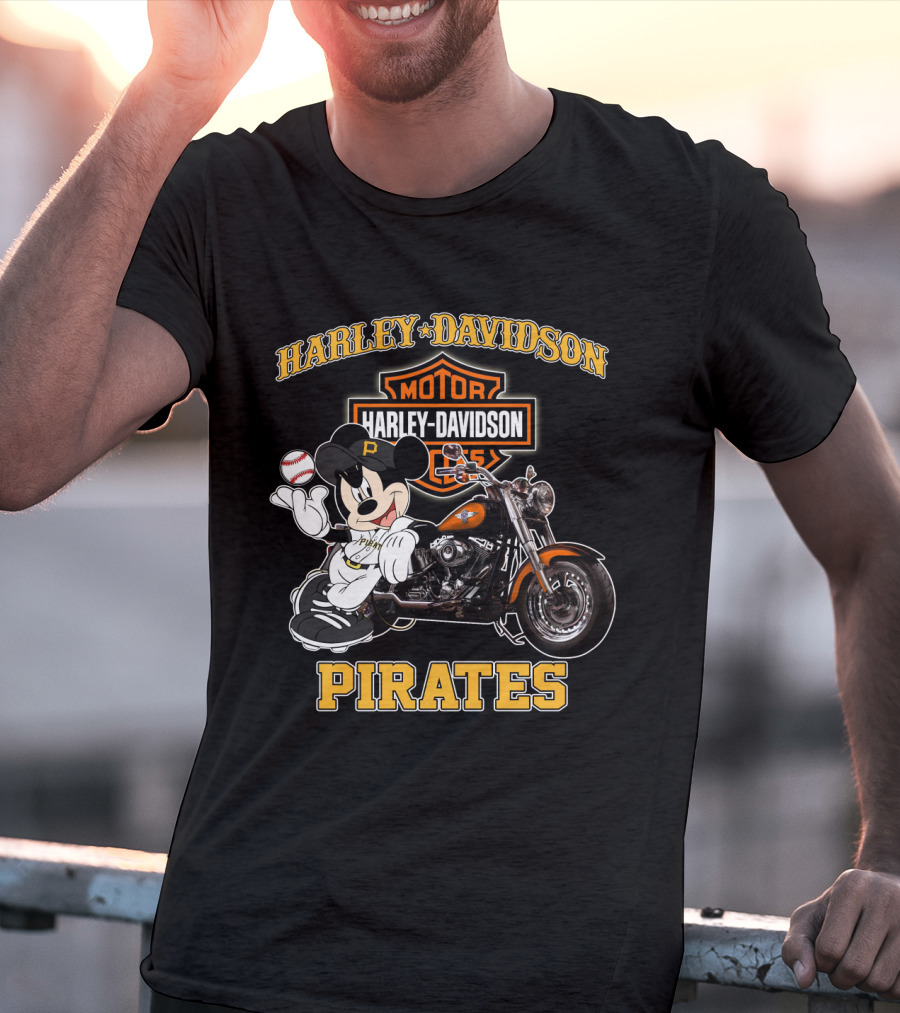 Harley Davidson Motor Cycles Pirates T-Shirt