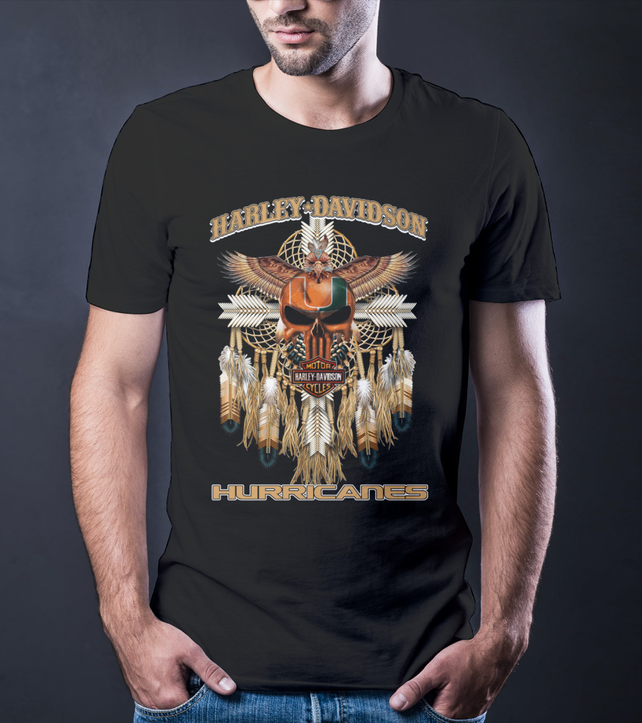 Harley Davidson Motorcycles Hurricanes T-Shirt