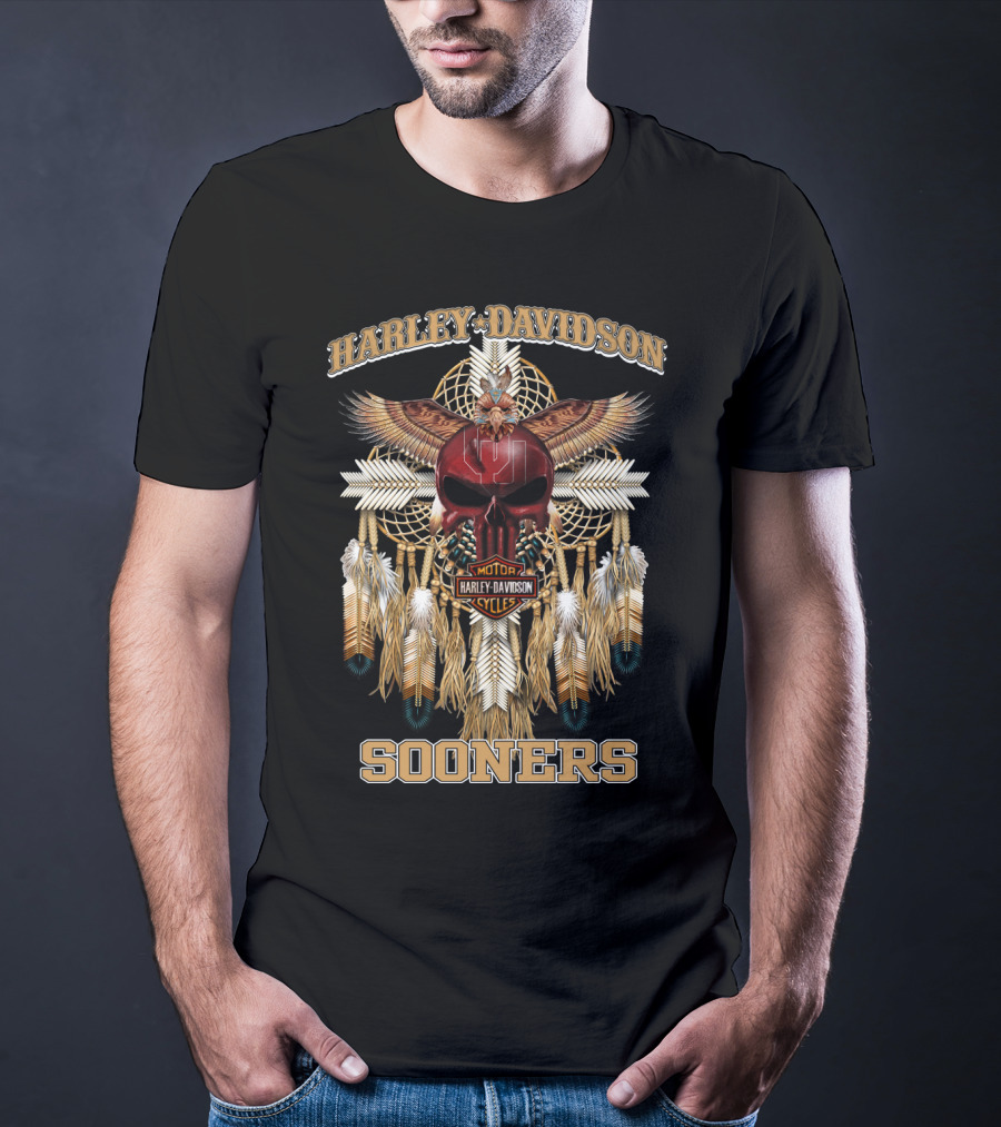 Harley Davidson Motor Cycles Sooners T-Shirt