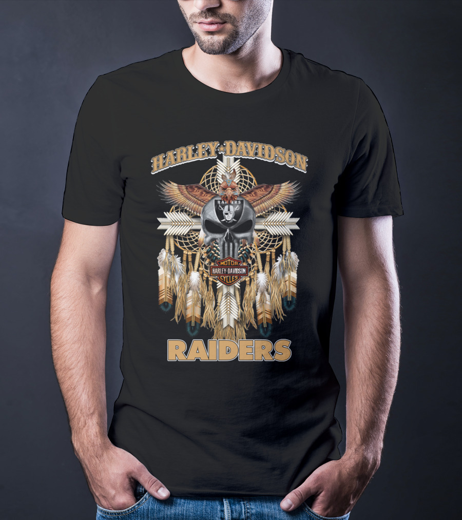 Harley Davidson Motor Cycles Raiders T-Shirt