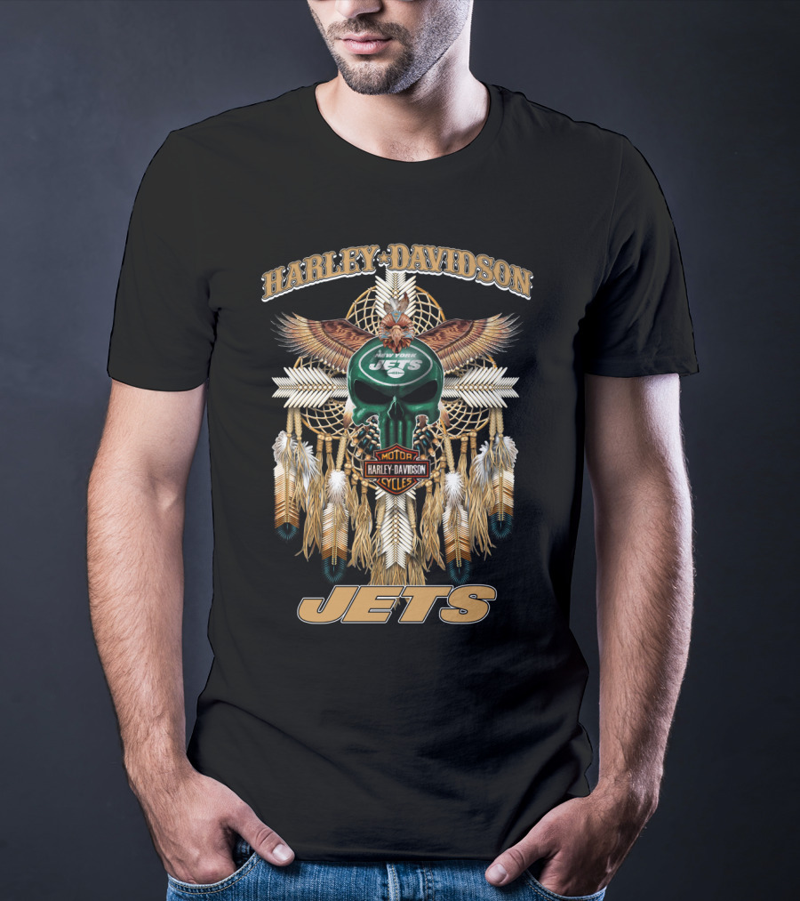 Harley Davidson Motorcycles New York Jets T-Shirt