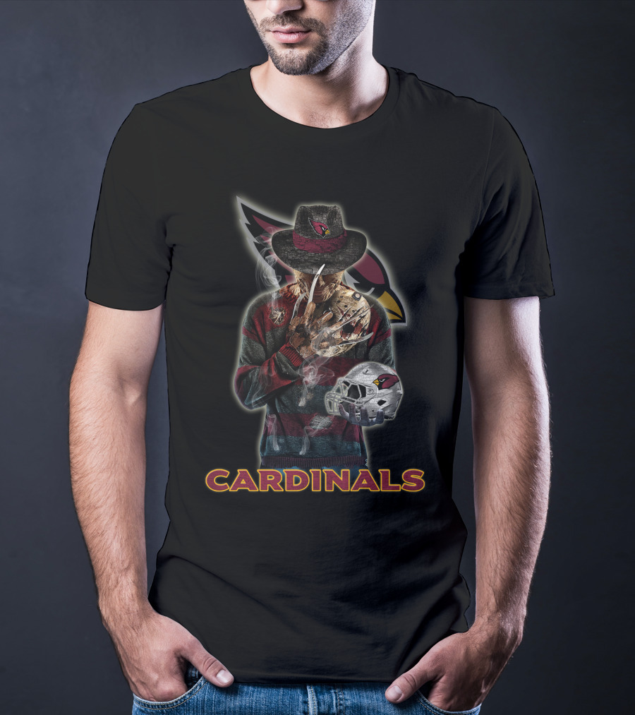Cardinals Freddy Krueger Arizona Cardinals Football Fan T-Shirt