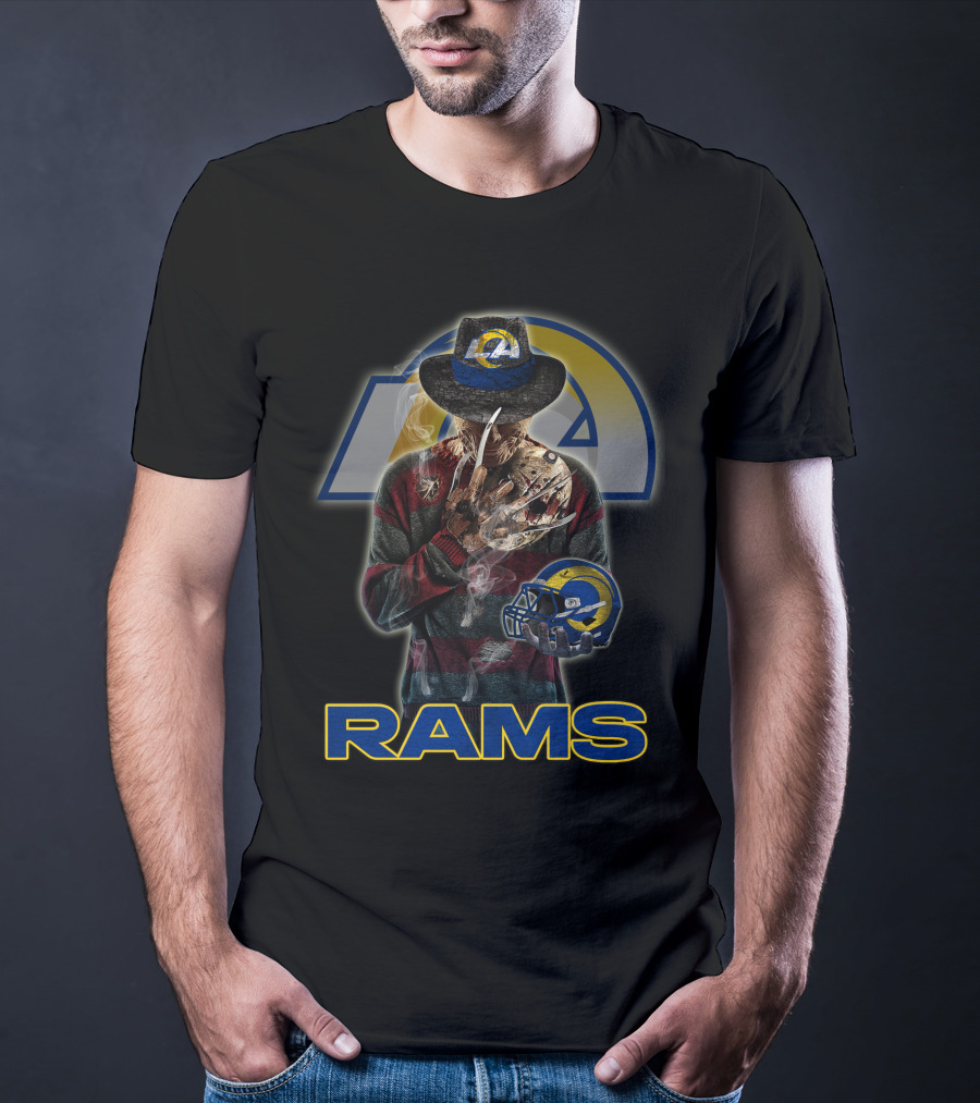 M2 Los Angeles Rams Freddy Krueger Crossover T-Shirt
