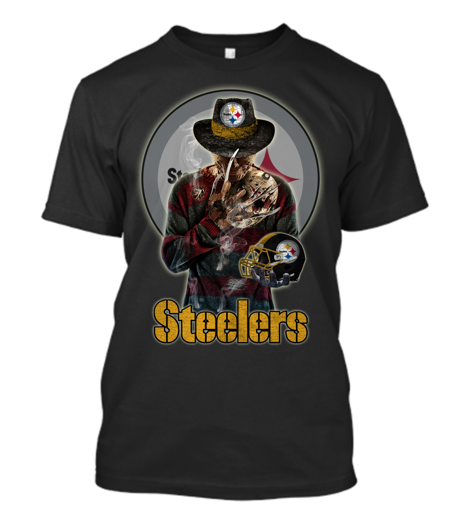 Steelers Freddy Krueger Pittsburgh Football Crossover T-Shirt