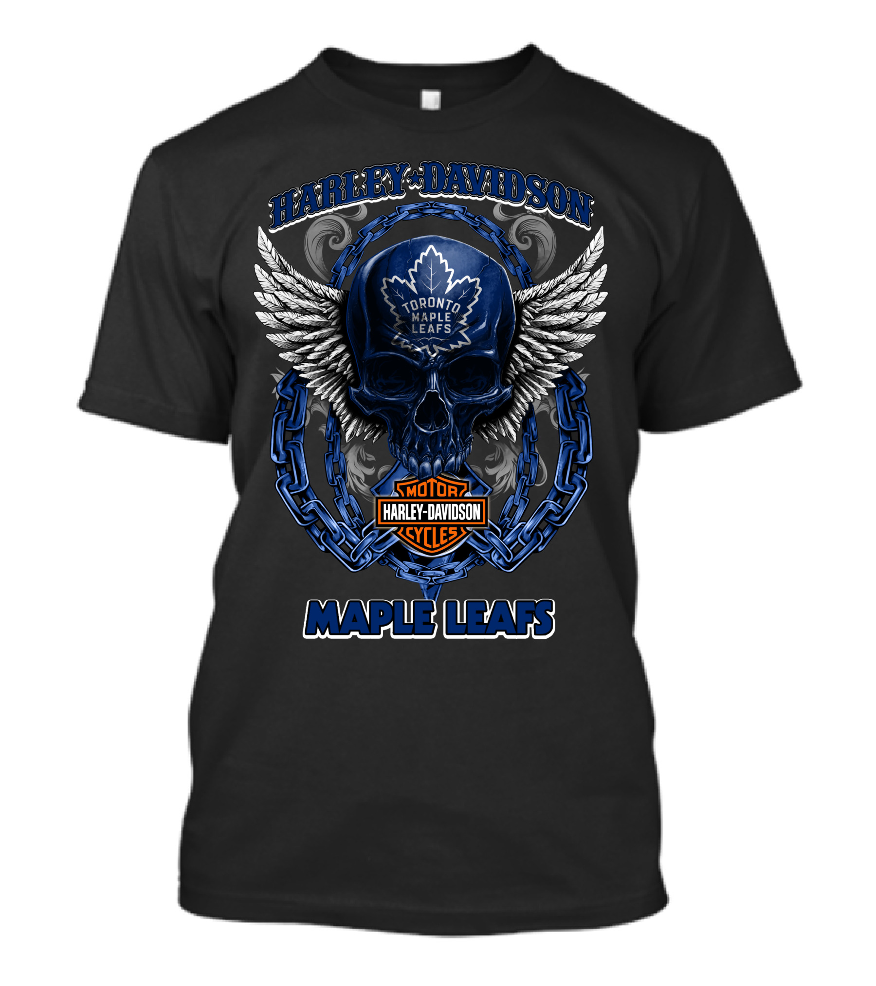 Harley Davidson Toronto Maple Leafs Motor Cycles Maple Leafs T-Shirt