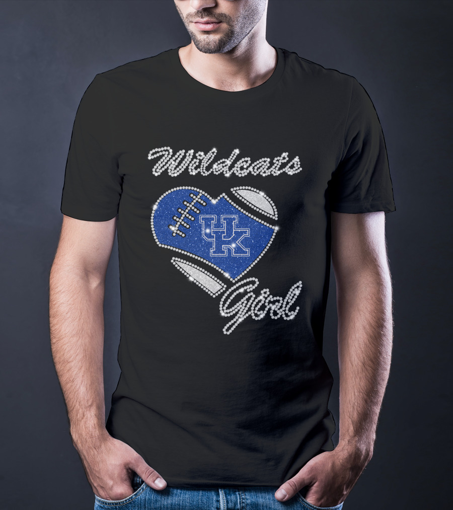 Wildcats Girl UK Football Heart T-Shirt