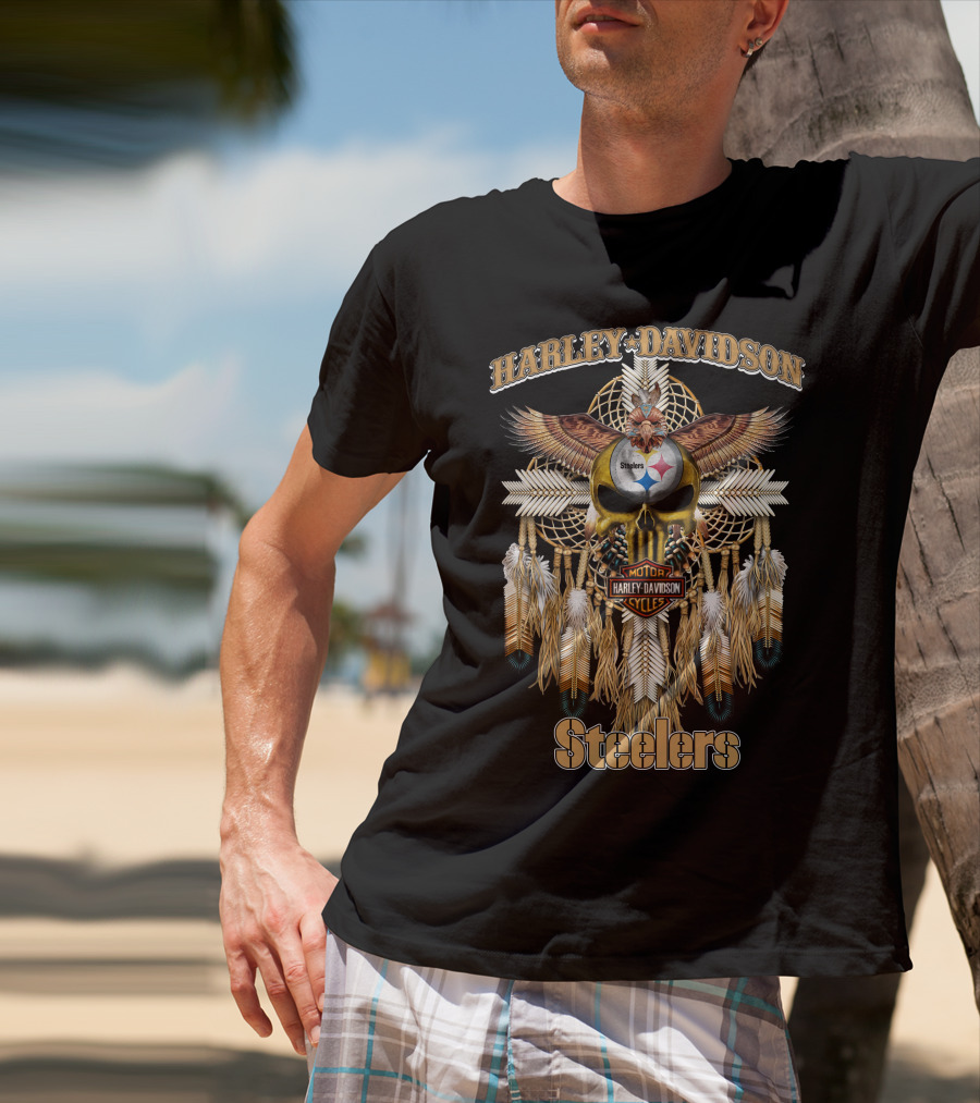 Harley Davidson Steelers Native Hd05 Pittsburgh T-Shirt