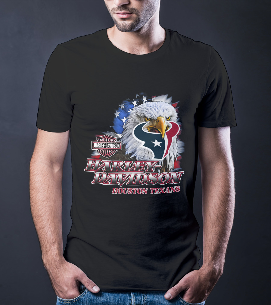 Houston Texans Harley Davidson Nfl Eagles T-Shirt