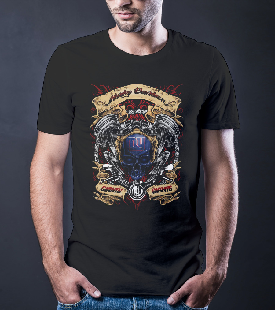 Harley Davidson New York Giants Nfl Giants T5M1 T-Shirt
