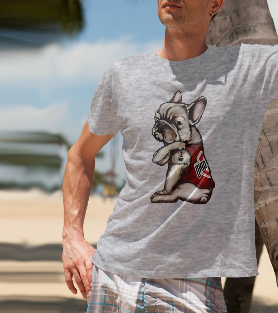 Ohio Bulldog I Love Buckeyes OSU T-Shirt
