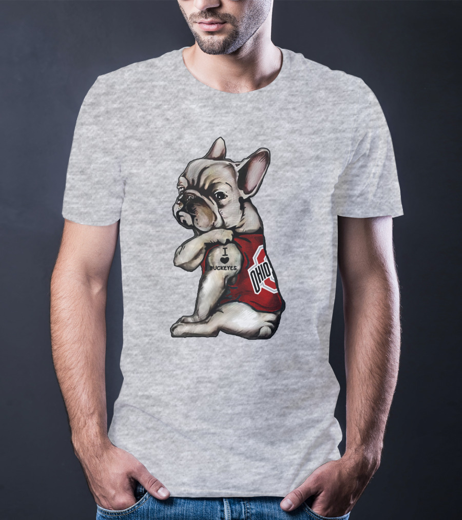 Ohio Bulldog I Love Buckeyes OSU T-Shirt