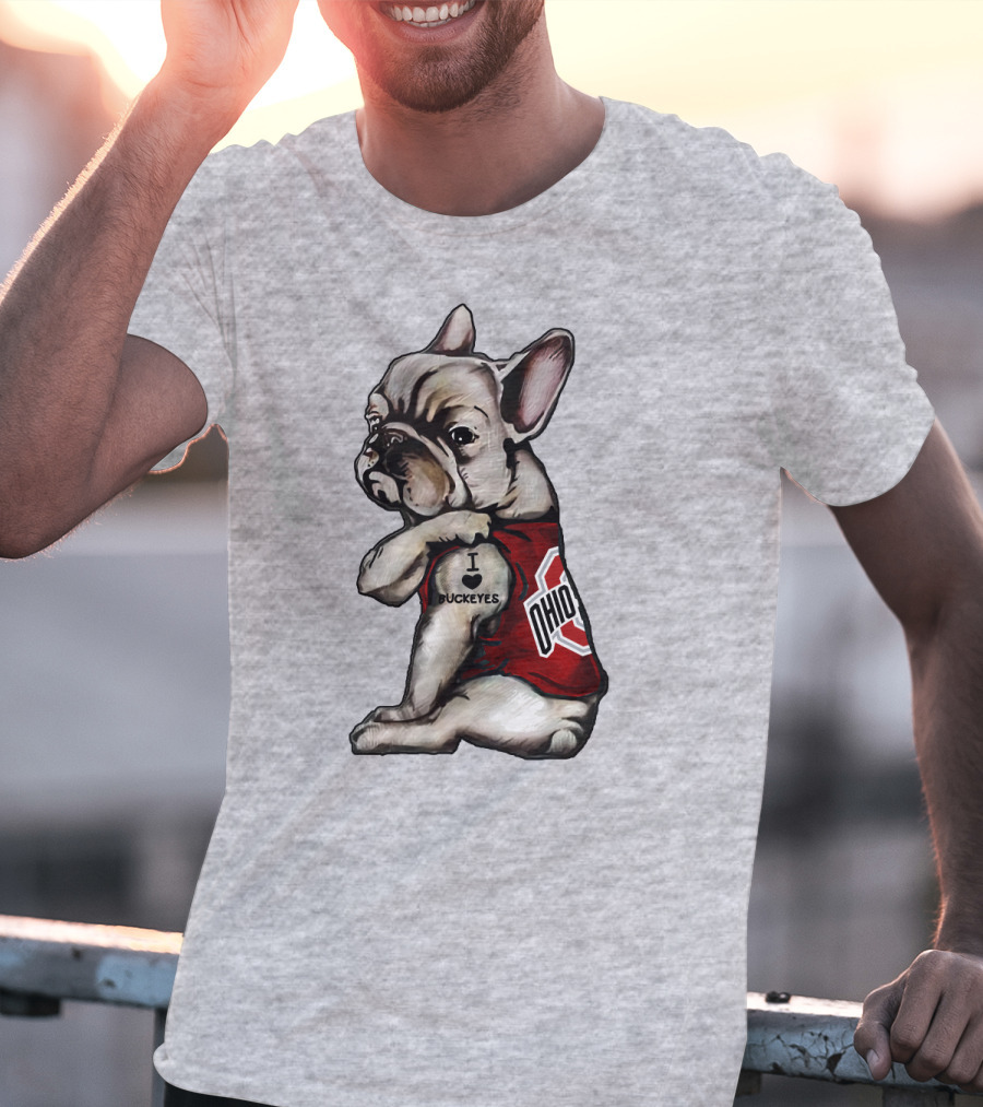 Ohio Bulldog I Love Buckeyes OSU T-Shirt