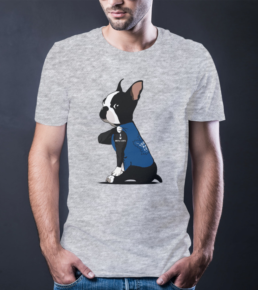 Toronto Maple Leafs I Love Maple Leafs Bulldog T-Shirt