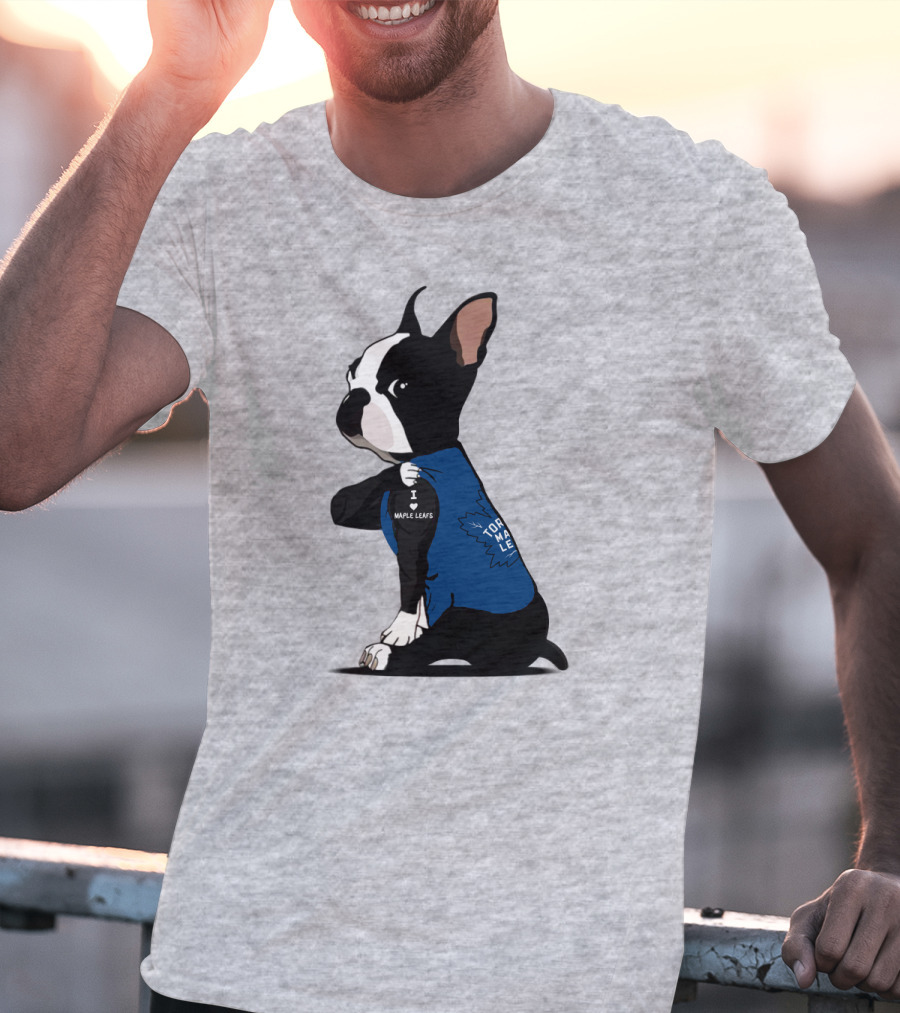 Toronto Maple Leafs I Love Maple Leafs Bulldog T-Shirt