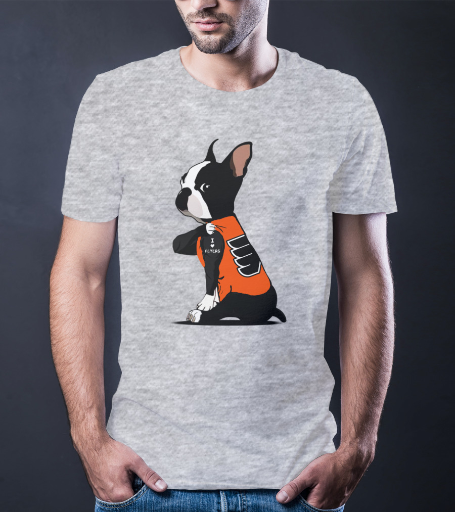 Philadelphia Flyers Bulldog I Love Flyers T-Shirt