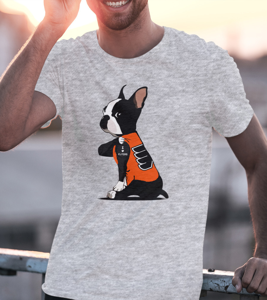 Philadelphia Flyers Bulldog I Love Flyers T-Shirt