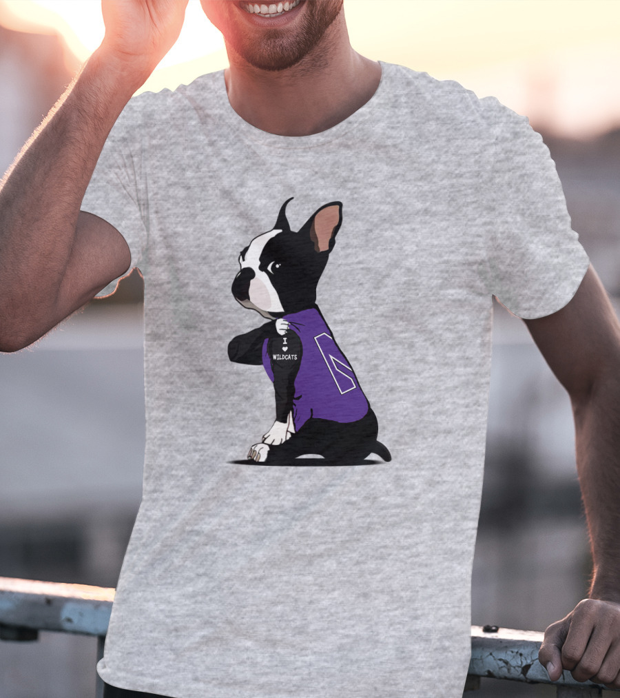 Northwestern Wildcats I Love Bulldogs T-Shirt