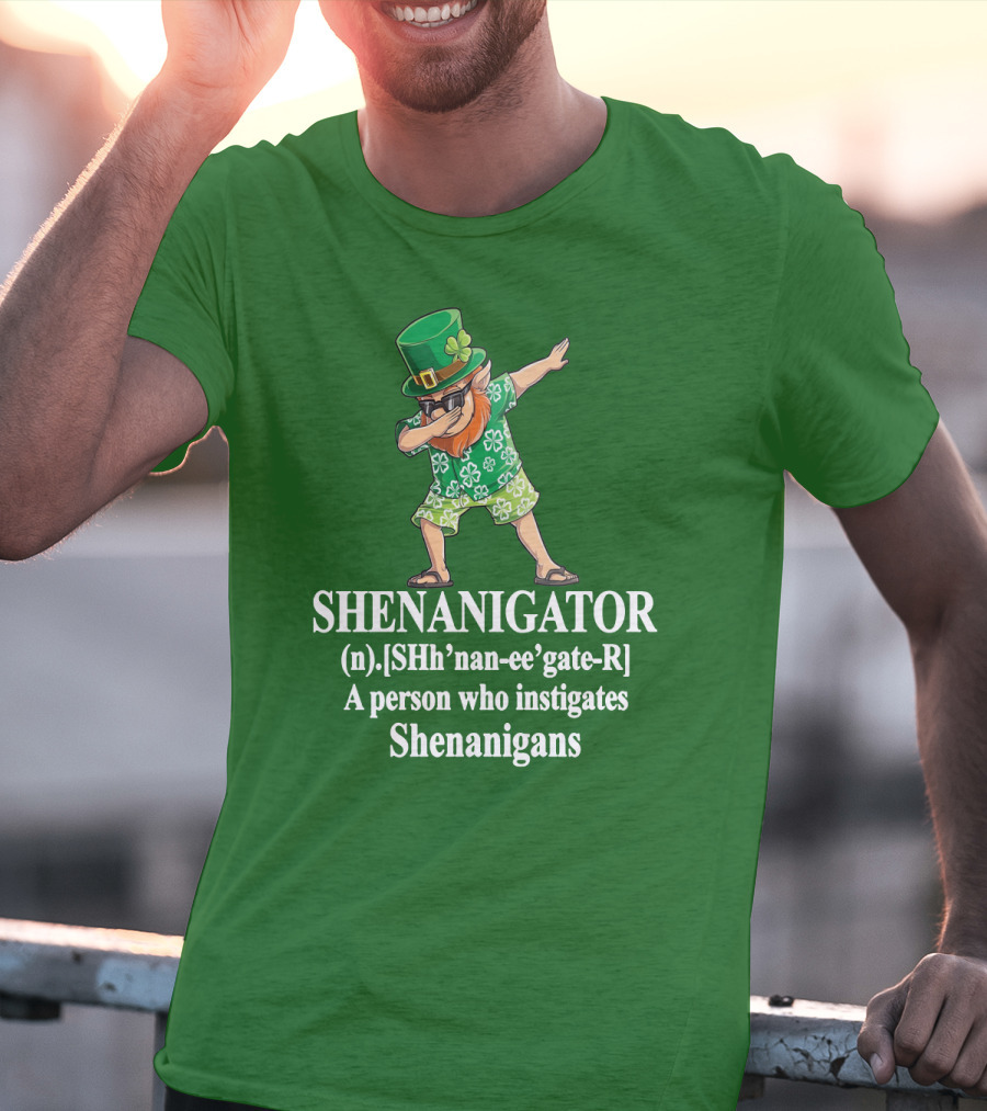 SHENANIGATOR Definition Celtic Inspired Mischief Instigator T-Shirt