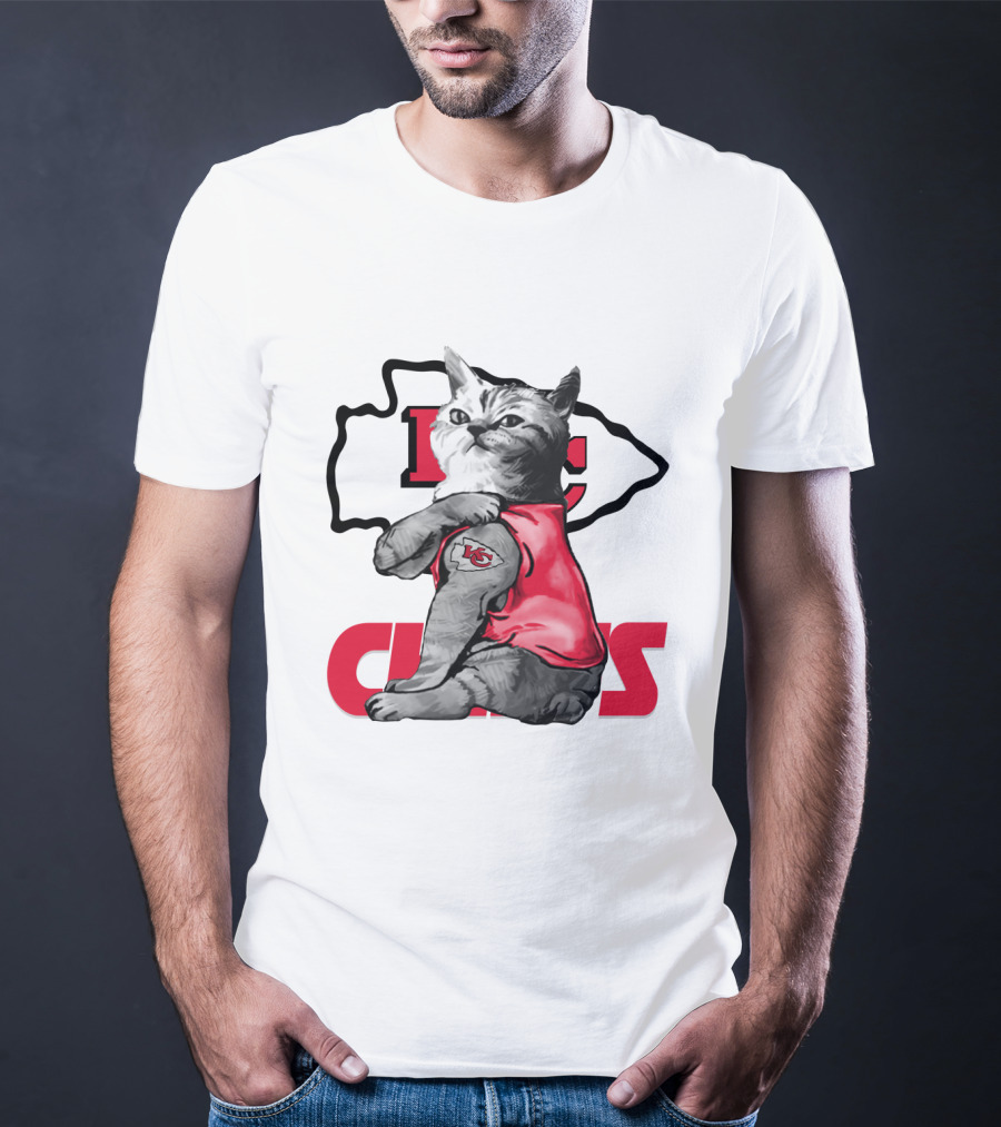 Kansas City Chiefs Cat Lovers T-Shirt