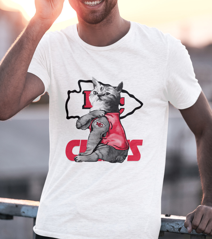 Kansas City Chiefs Cat Lovers T-Shirt