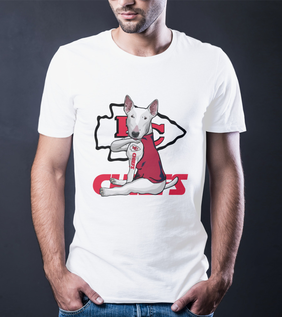 Kc Chiefs Bullterrier Fan T-Shirt