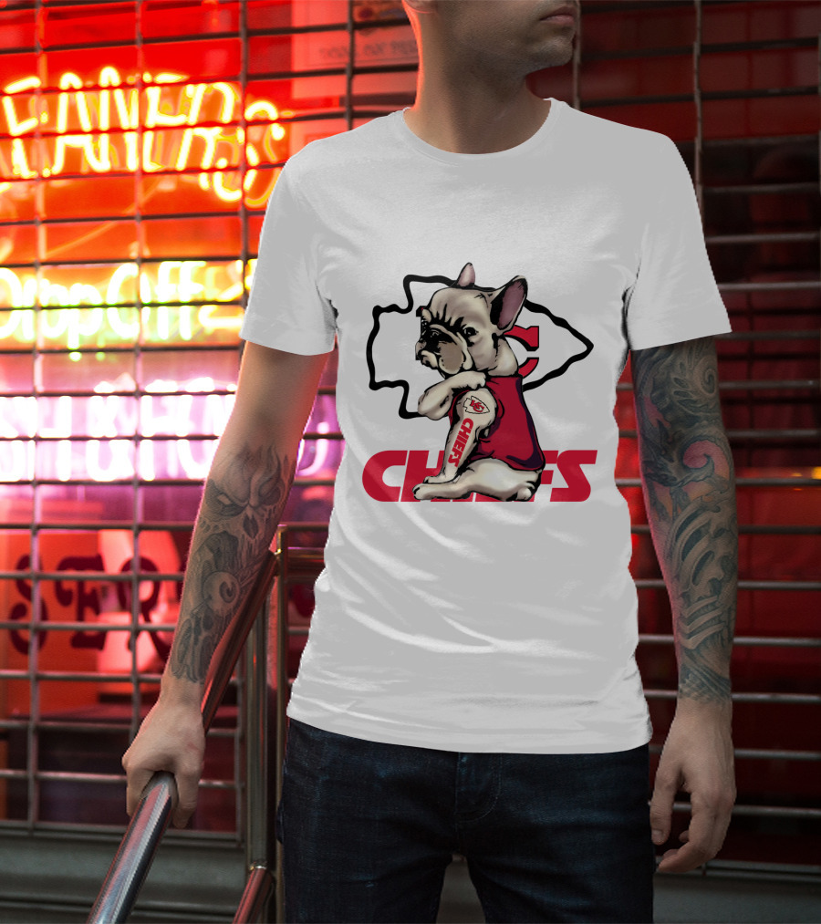 Kansas City Chiefs French Bulldog Fan T-Shirt