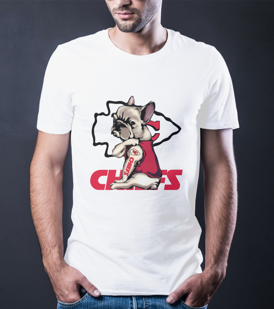 Kansas City Chiefs French Bulldog Fan T-Shirt