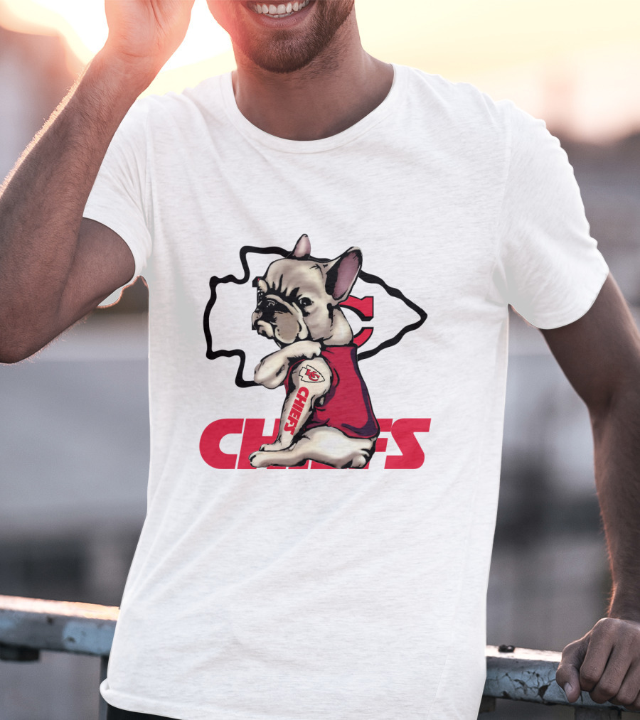 Kansas City Chiefs French Bulldog Fan T-Shirt