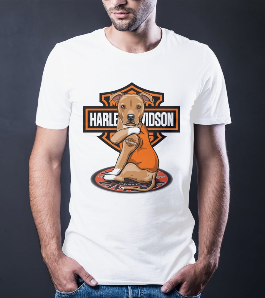 Harley Davidson Pitbull Quality Motorcycles T-Shirt