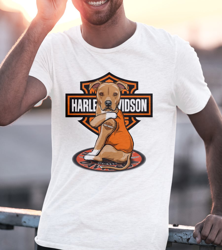 Harley Davidson Pitbull Quality Motorcycles T-Shirt