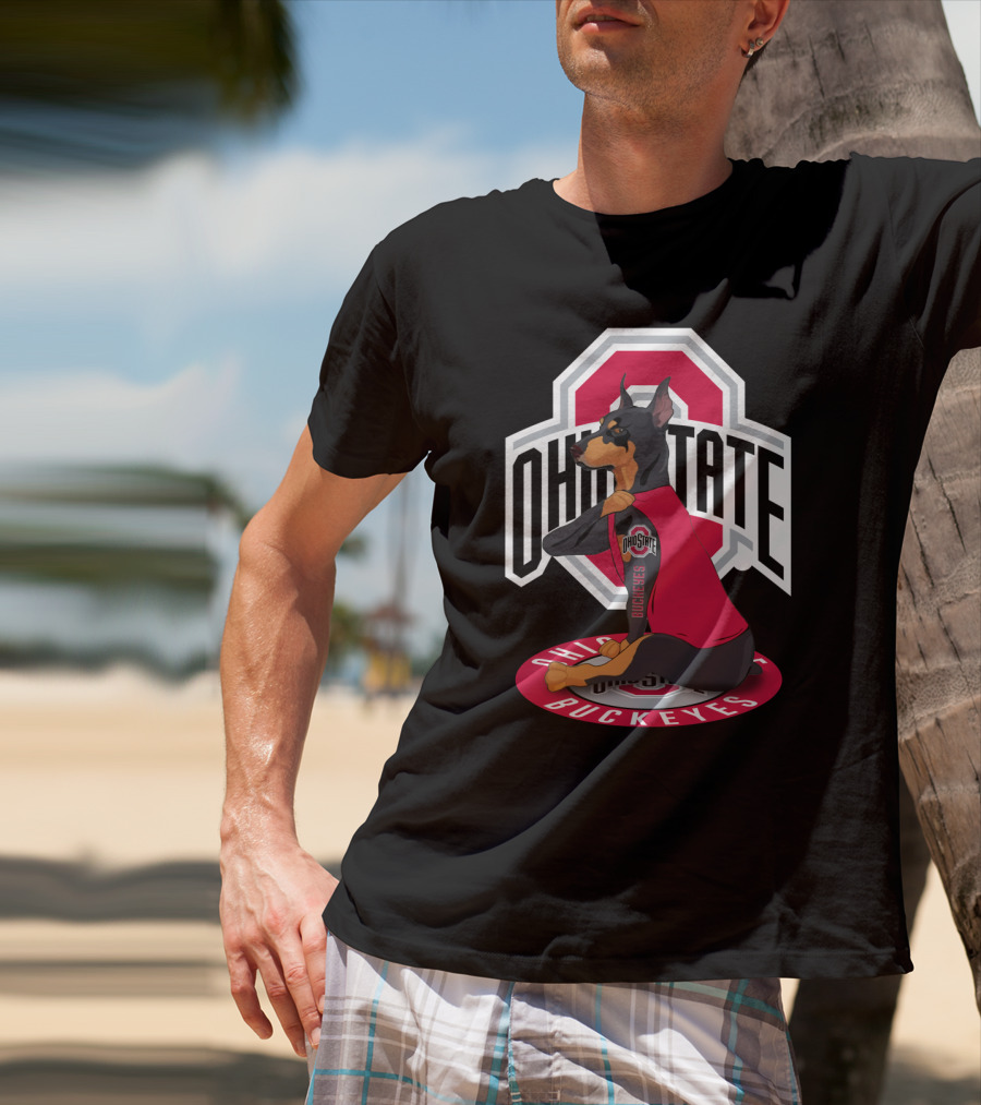 Ohio State Buckeyes Doberman T-Shirt