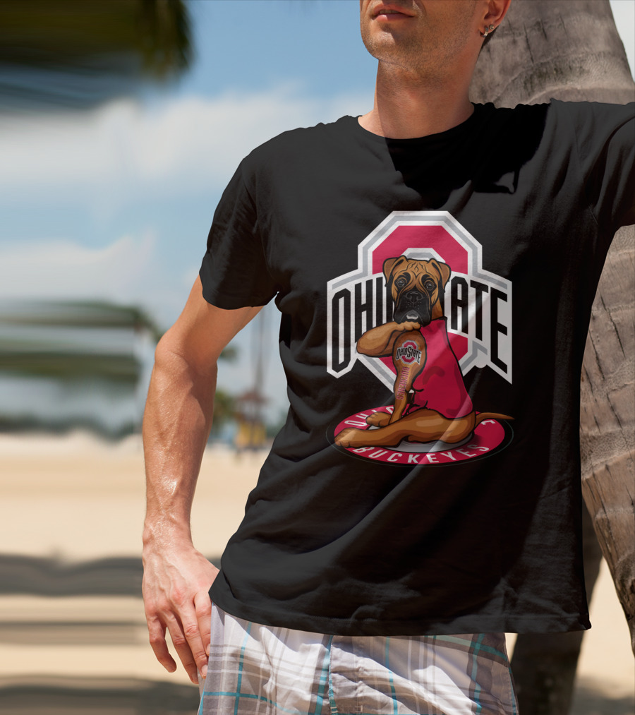 Ohio State Buckeyes Dog In T-Shirt