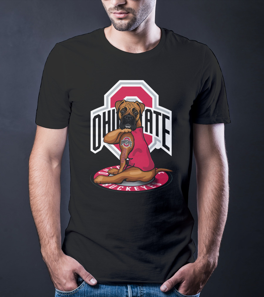 Ohio State Buckeyes Dog In T-Shirt