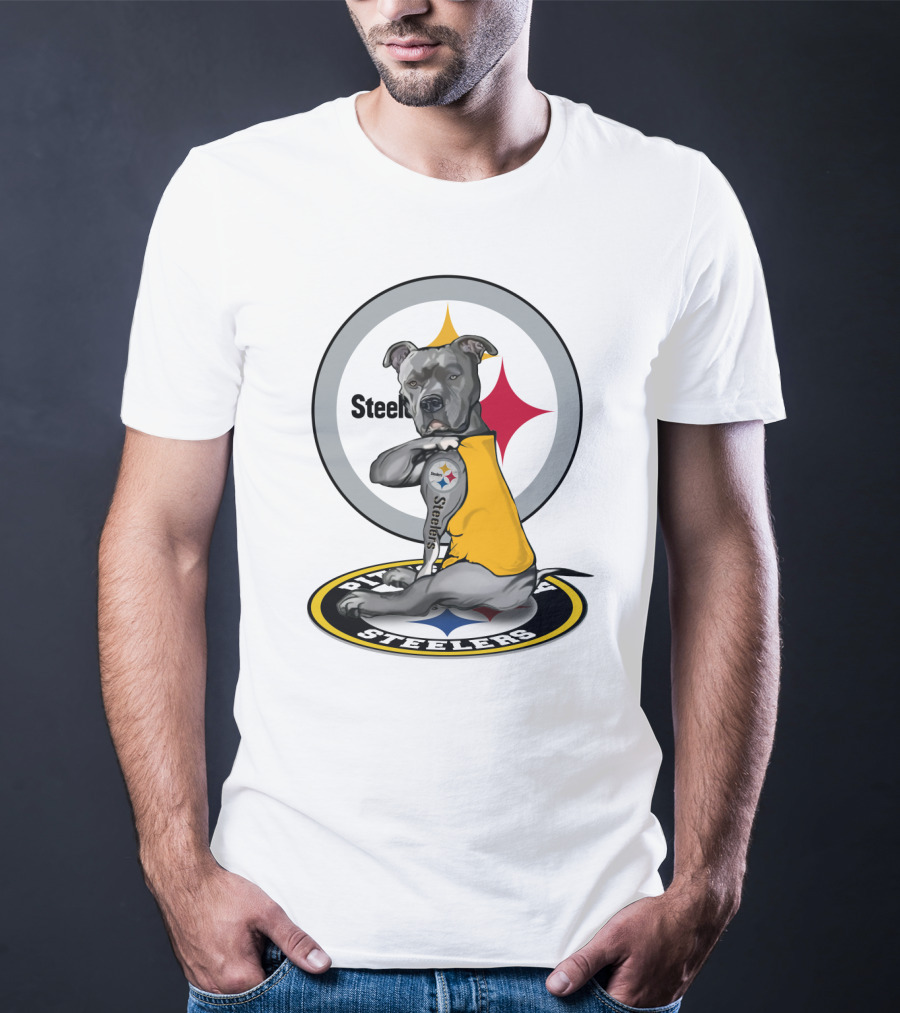 Steelers Pitbull Tattoo Steelers T-Shirt