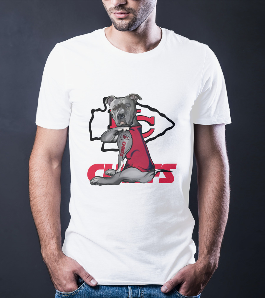 Kc Chiefs Pitbull Tattoo Fan T-Shirt