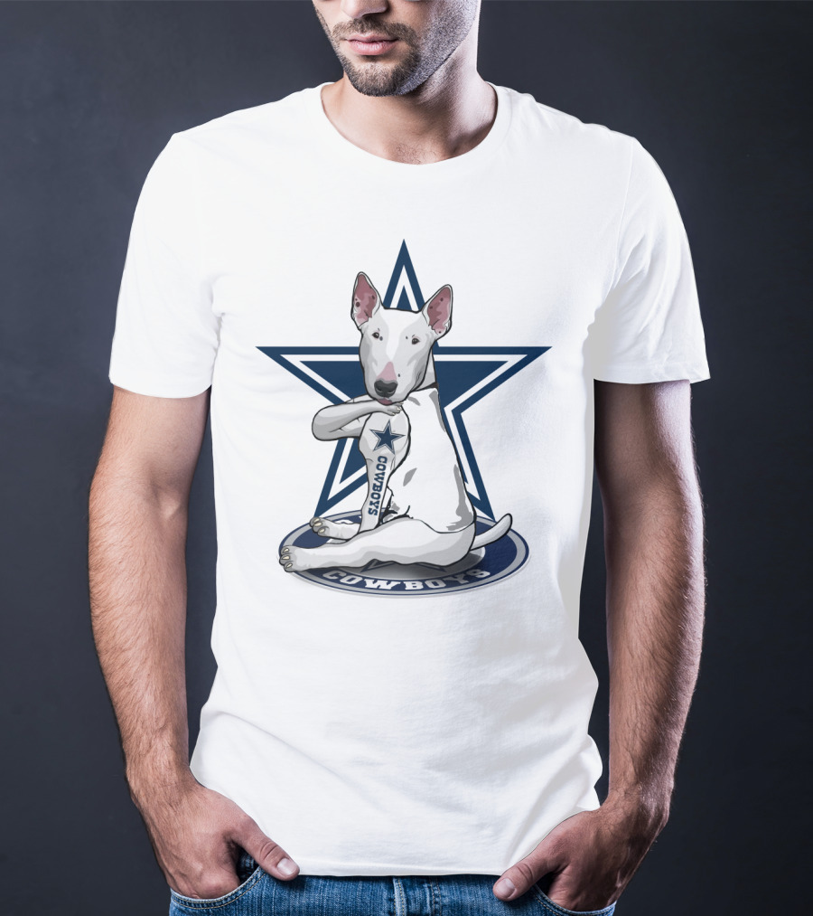 Dallas Cowboys Bull Terrier Star T-Shirt