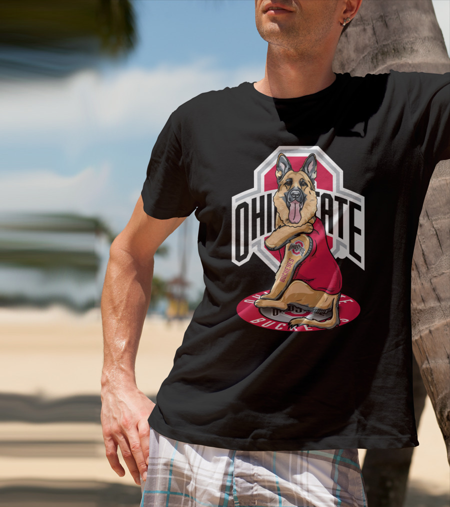 Ohio State Buckeyes German Shepherd T-Shirt