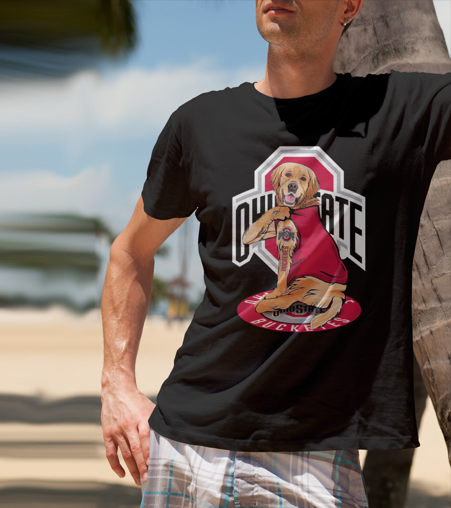 Ohio State Buckeyes Golden Retriever T-Shirt
