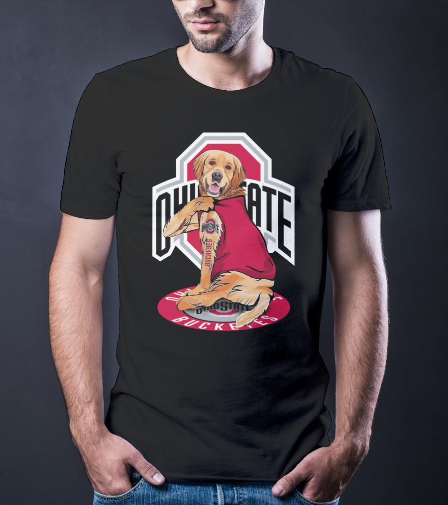 Ohio State Buckeyes Golden Retriever T-Shirt