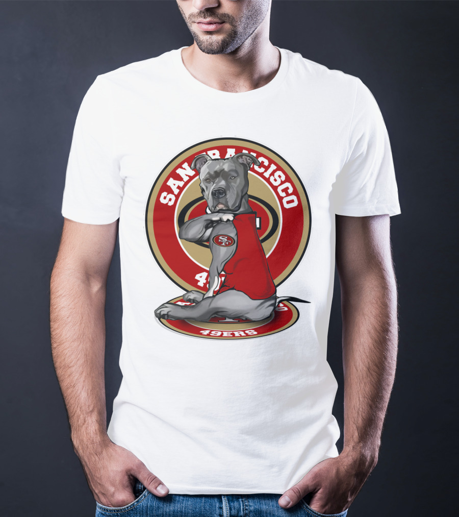 San Francisco 49ers Pitbull Nfl Team Spirit T-Shirt