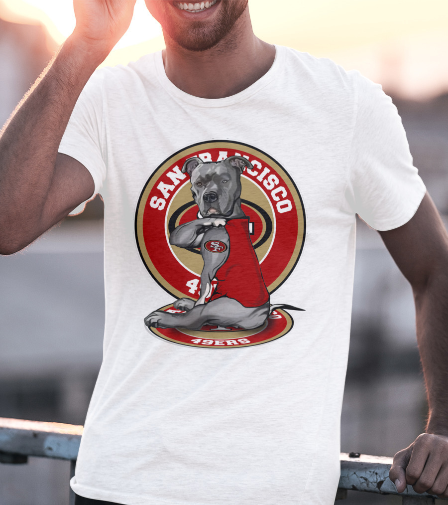 San Francisco 49ers Pitbull Nfl Team Spirit T-Shirt